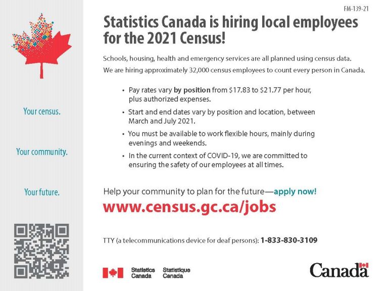Statistics Canada is hiring for the 2021 Census - OPSEU ...